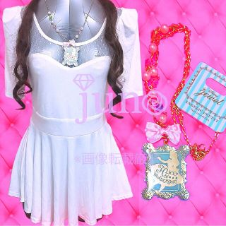 アンジェリックプリティー(Angelic Pretty)のアンジェリックプリティ×ディズニー アリスインワンダーランド ネックレス ブルー(ネックレス)