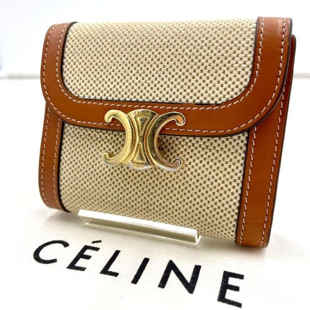 セリーヌ ウォレット 三つ折り財布箱付 CELINE-