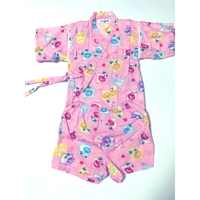 子供甚平　100㌢　日本製 キッズ/ベビー/マタニティのキッズ服女の子用(90cm~)(甚平/浴衣)の商品写真