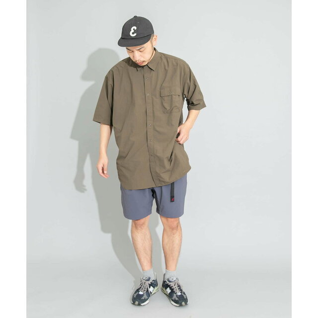 【BRN】『速乾』『撥水』『別注』BURLAP OUTFITTER*EKAL サプレックスナイロンS/Sシャツ