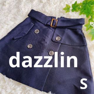 ダズリン(dazzlin)の❇️791❇️dazzlin  ダズリン【S】ミニスカート ネイビー 紺 ベルト(ミニスカート)