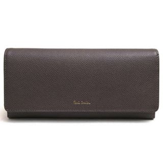 ポールスミス(Paul Smith)のポールスミス／Paul Smith 長財布 財布 ウォレット レディース 女性 女性用レザー 革 本革 グレー 灰色  PWD306 COLOR FLASH LONG ZIP WALLET カラーフラッシュ フラップ式 小銭入れあり ユニセックス 男女兼用(財布)