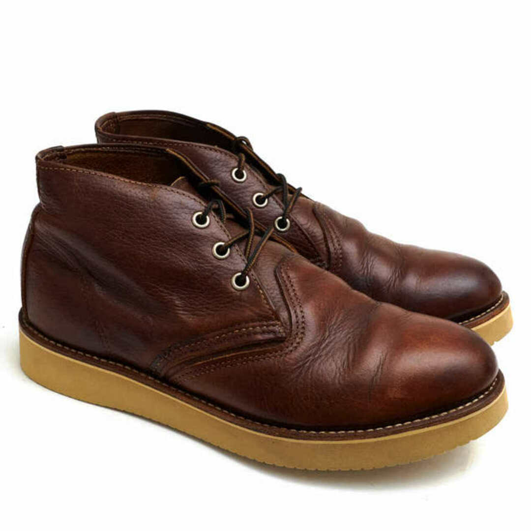 レッドウィング／RED WING チャッカブーツ シューズ 靴 メンズ 男性 男性用レザー 革 本革 ブラウン 茶  3141 CLASSIC CHUKKA クラシックチャッカ プレーントゥ グッドイヤーウェルト製法