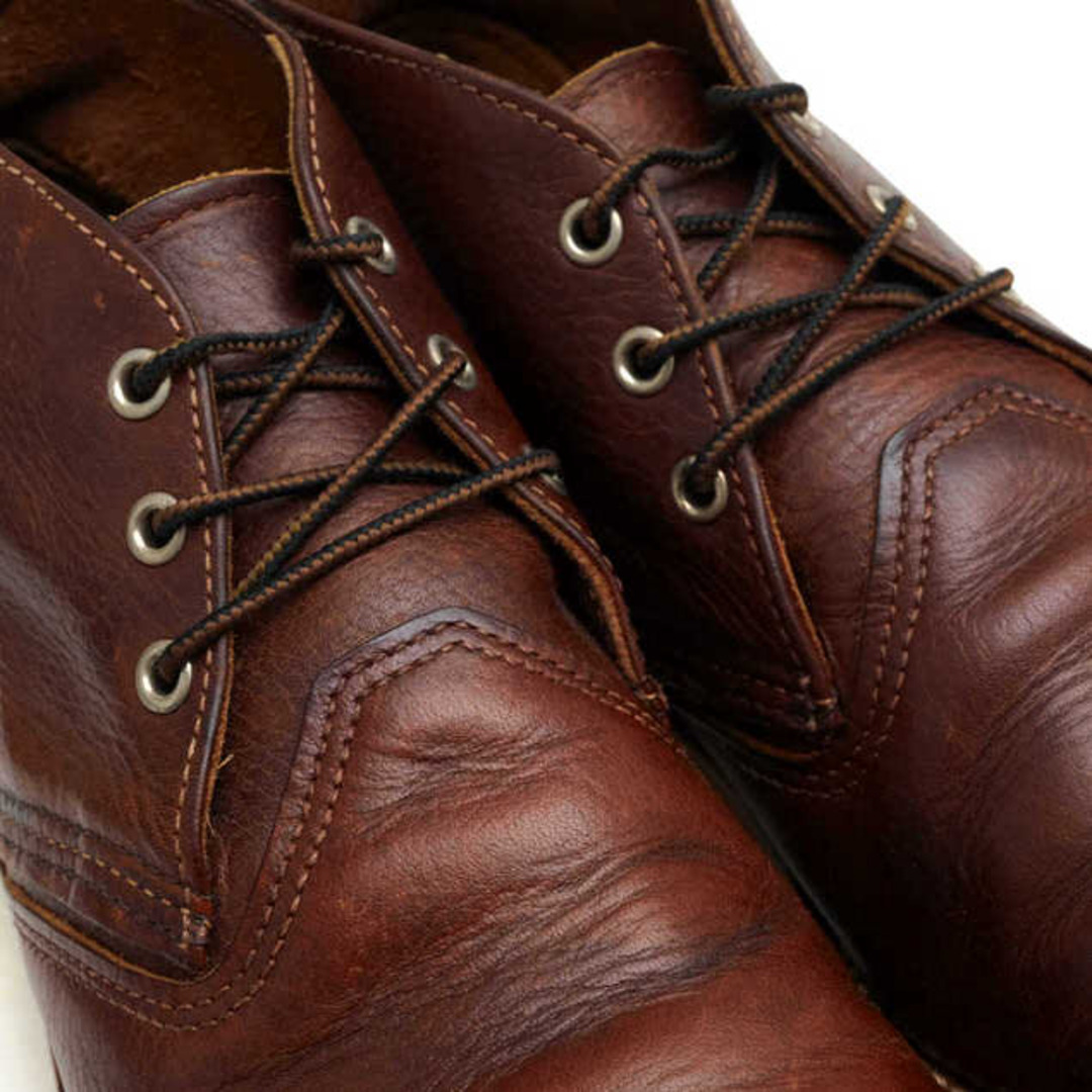 レッドウィング／RED WING チャッカブーツ シューズ 靴 メンズ 男性 男性用レザー 革 本革 ブラウン 茶  3141 CLASSIC CHUKKA クラシックチャッカ プレーントゥ グッドイヤーウェルト製法