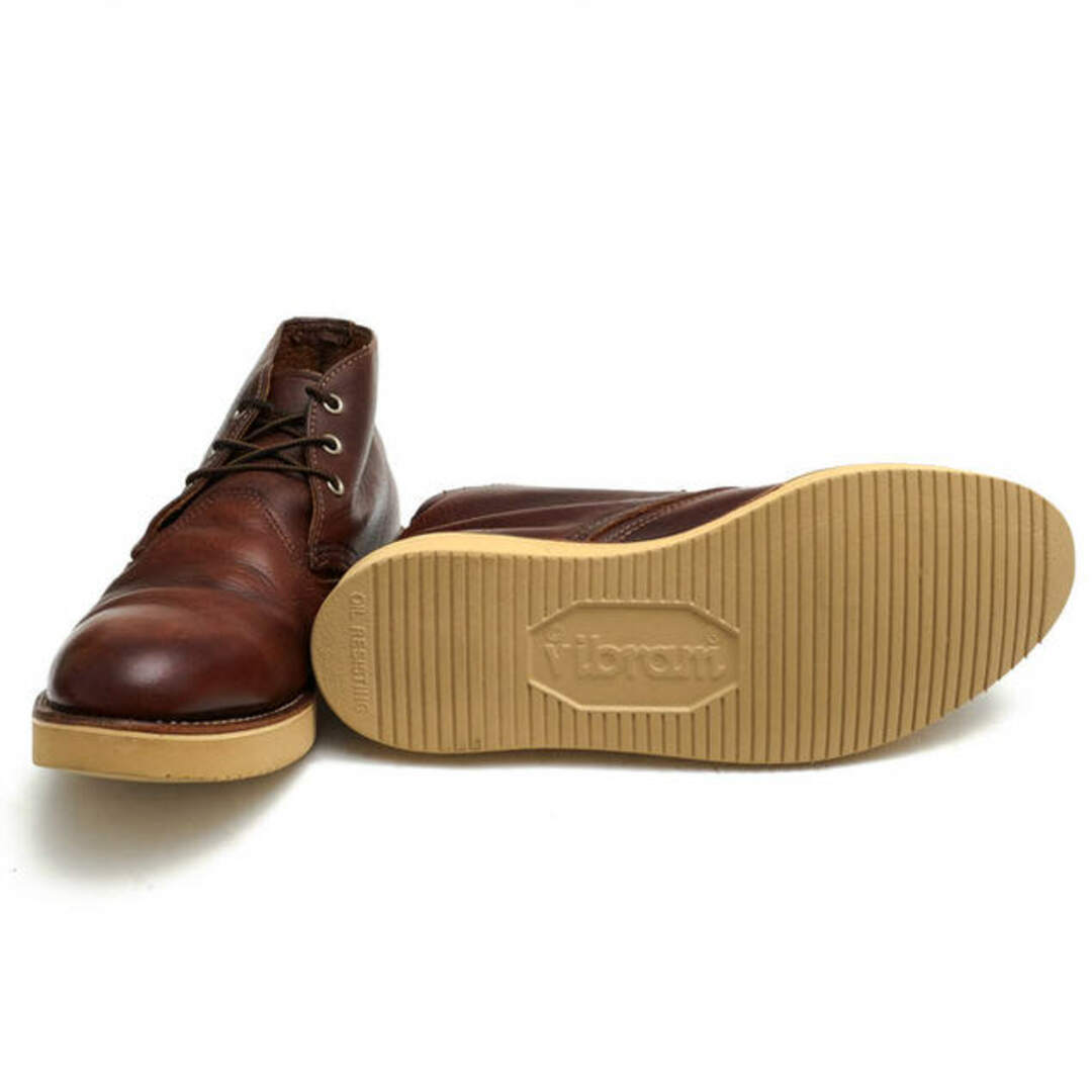 レッドウィング／RED WING チャッカブーツ シューズ 靴 メンズ 男性 男性用レザー 革 本革 ブラウン 茶  3141 CLASSIC CHUKKA クラシックチャッカ プレーントゥ グッドイヤーウェルト製法