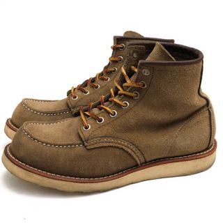 レッドウィング(REDWING)のレッドウィング／RED WING ワークブーツ シューズ 靴 メンズ 男性 男性用スエード スウェード レザー 革 本革 ブラウン 茶  8139 SAGE MOHAVE 6inch Classic Work トランザクショントレッドソール  モックトゥ グッドイヤーウェルト製法(ブーツ)