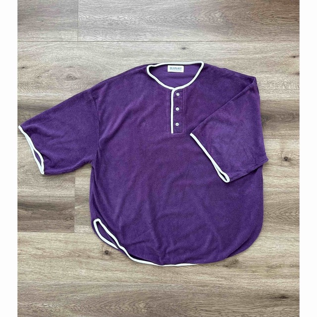 BEAMS BOY(ビームスボーイ)のマロンちゃん様専BEAMS BOY パイル パイピング ヘンリーネック Tシャツ レディースのトップス(Tシャツ(半袖/袖なし))の商品写真