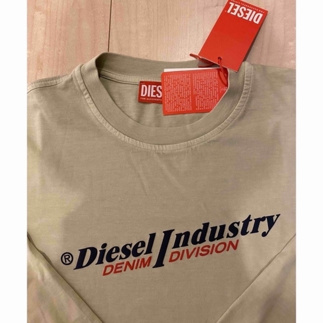 新品 L DIESEL ブランド ロゴ シャツ ベネチア 白 HY