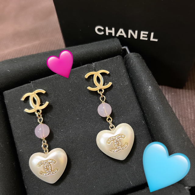 激安商品 CHANEL - 【激レア】CHANEL ハート パールピアス ピアス