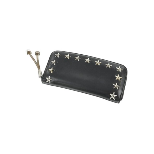 JIMMY CHOO ジミーチュー 財布・コインケース - 黒xシルバー 【古着