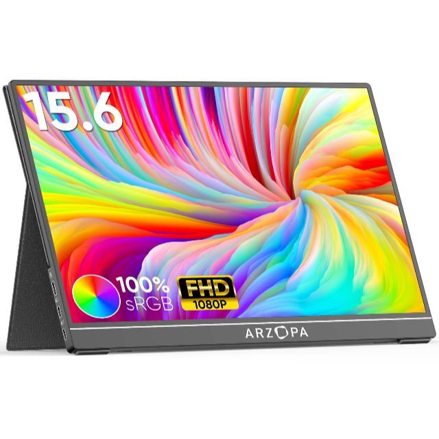 モバイルモニター 15.6インチ ARZOPA モバイルディスプレイ 100%s