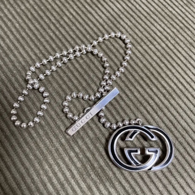 GUCCI グッチ ボールチェーンネックレス-
