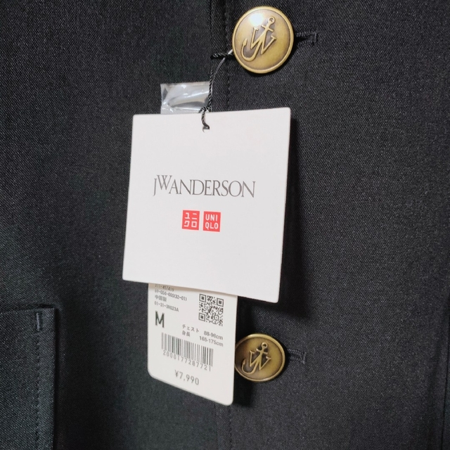 UNIQLO(ユニクロ)の【タグ付き】UNIQLO×JWANDERSON 感動ブレザー M ネイビー メンズのジャケット/アウター(テーラードジャケット)の商品写真