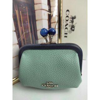 美品✨COACH コーチ キスロック がま口 財布 レザー コインケース✨