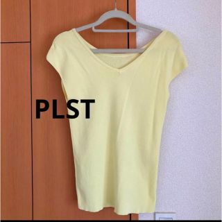 プラステ(PLST)のPLST レモンイエローカットソーM(カットソー(半袖/袖なし))