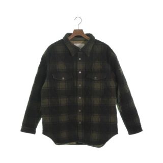 レディメイド(READYMADE)のREADYMADE カジュアルシャツ 1(S位) カーキx深緑(チェック) 【古着】【中古】(シャツ)