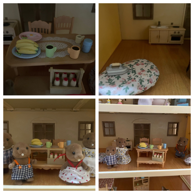 EPOCH(エポック)のシルバニアファミリーグランドマンション⭐︎しまねこ⭐︎ビーバー⭐︎家具付き キッズ/ベビー/マタニティのおもちゃ(ぬいぐるみ/人形)の商品写真
