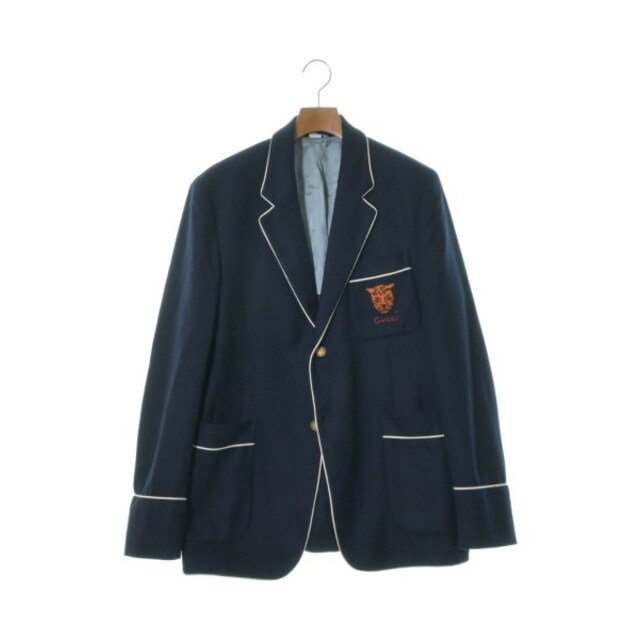 Gucci - GUCCI グッチ テーラードジャケット 48(L位) 紺 【古着