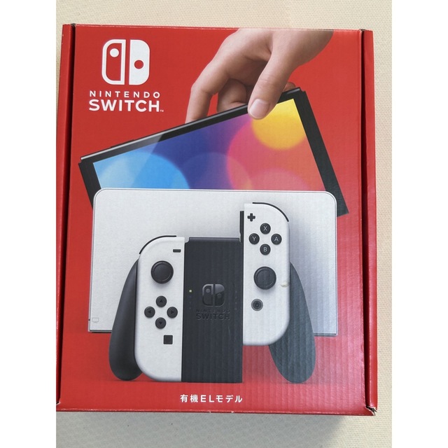 Nintendo Switch(ニンテンドースイッチ)のNintendoSwitch有機ELモデル白　中古送料込 エンタメ/ホビーのゲームソフト/ゲーム機本体(家庭用ゲーム機本体)の商品写真