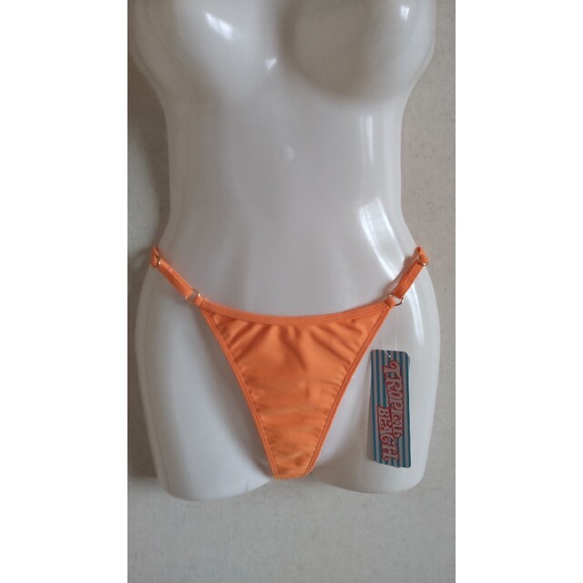 サイズM 水着 Tバック オレンジ レディース インナーショーツ ビキニ 新品 レディースの水着/浴衣(水着)の商品写真