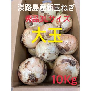 ♦️秀品3Lサイズ10Kg ♦️淡路島新玉ねぎ　たまねぎ　玉葱(野菜)