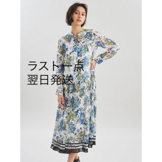 グレースコンチネンタル プリーツ マキシワンピース/ロングワンピース