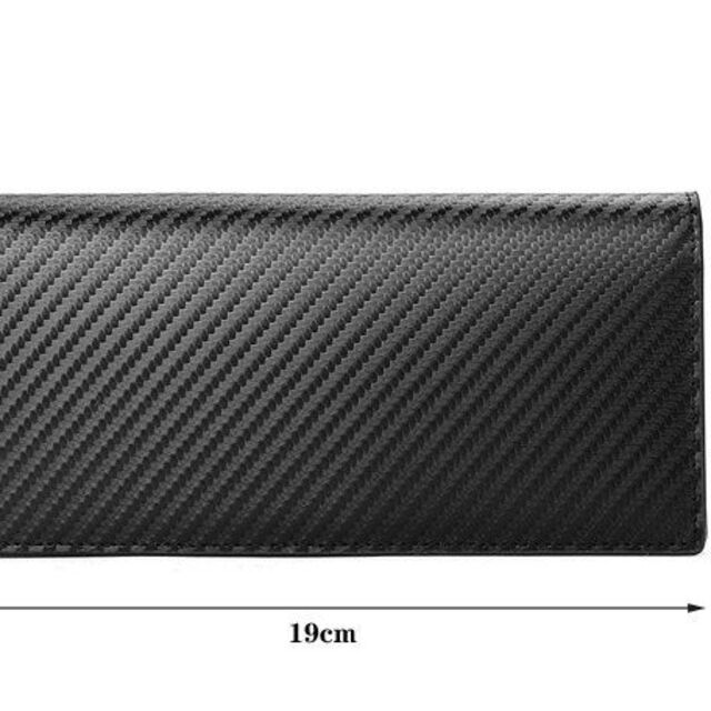 zatish様専用　　カーボンレザー(床革)　二つ折り長財布　青 メンズのファッション小物(長財布)の商品写真