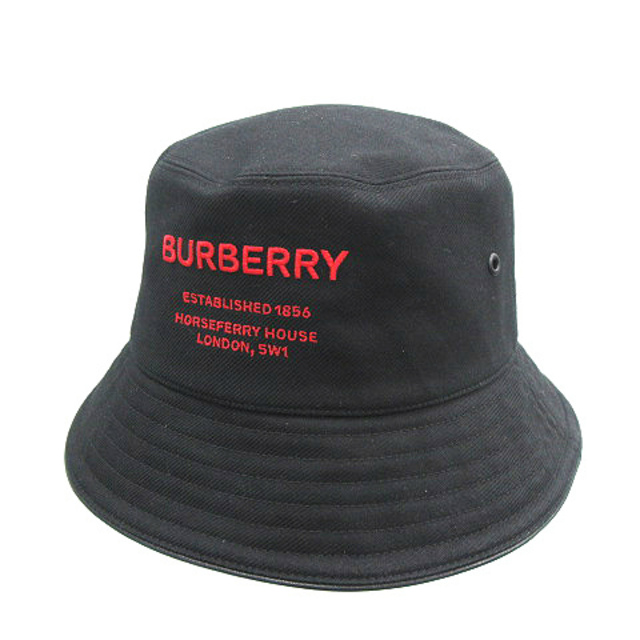 バーバリー BURBERRY 刺繍 バケットハット 帽子 8053474 L-