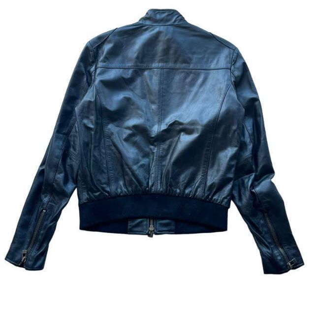 激レア♪シンゾーン ラムレザージャケット ライダース 黒 34 【超