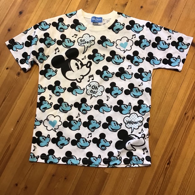 VINTAGE ミッキーマウス TokyoDisneyland 総柄Tシャツ M