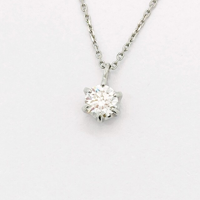 【新品】ダイヤモンド　ネックレス　一粒　0.4ct　プラチナ