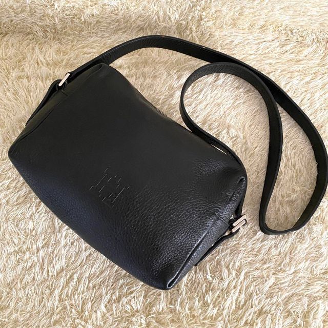 美品✨ ヒロフ ヴィータ 2way ショルダーバッグ シボレザー ブラック