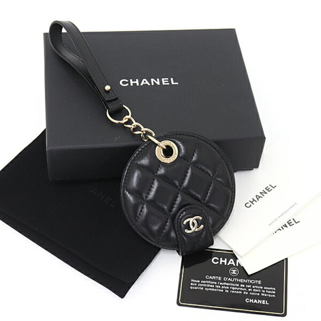 CHANEL シャネル ラウンド型 ネームタグ ネームホルダー マトラッセ