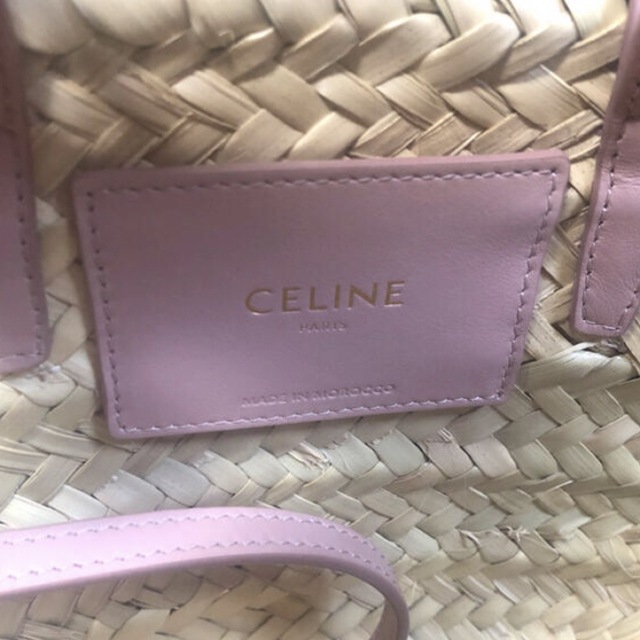 celine(セリーヌ)のセリーヌ　トリオンフ　バスケット　ヴィンテージピンク　美品 レディースのバッグ(かごバッグ/ストローバッグ)の商品写真