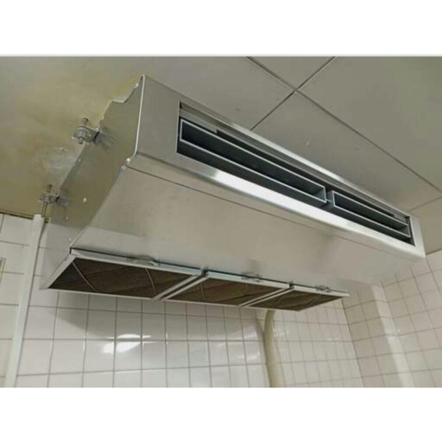 宮崎県内限定工事価格込厨房用冷暖房3馬力三菱電機ステンレス天吊エアコン2013年