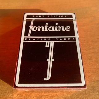 Fontaine playing cards Ruby Edition