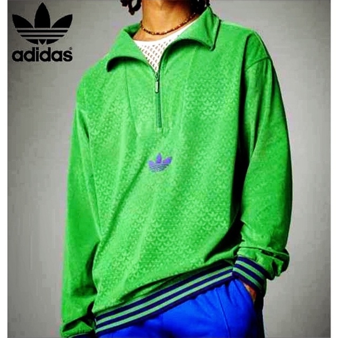 adidas - アディダス HERITAGE NOW ベロア トレーナー ジャージ adidas - アディダス HERITAGE NOW ベロア トレーナー ジャージ