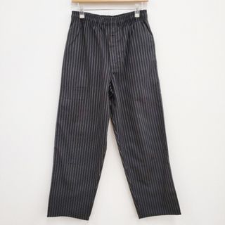 アンコモンスレッズ(UNCOMMON Threads)のUNCOMMON THREADS シェフパンツ CHEF PANTS イージーパンツ ストライプ パンツ ブラック ホワイト メンズ アンコモンスレッズ【中古】3-0421M♪(その他)