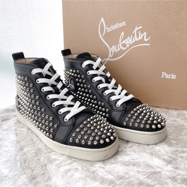 Christian Louboutin(クリスチャンルブタン)のクリスチャンルブタン　ハイカット　スニーカー　スパイクスタッズ　定番　美品 メンズの靴/シューズ(スニーカー)の商品写真