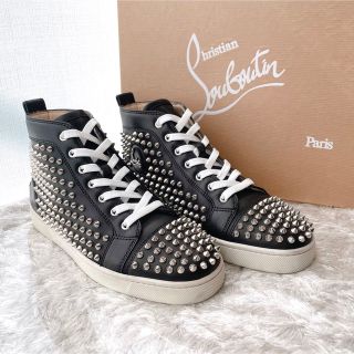 クリスチャンルブタン(Christian Louboutin)のクリスチャンルブタン　ハイカット　スニーカー　スパイクスタッズ　定番　美品(スニーカー)