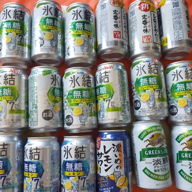 アルコール チューハイ 発泡酒詰め合わせ18缶 食品/飲料/酒の酒(その他)の商品写真