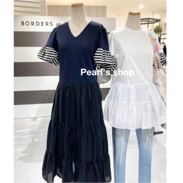 新品 ボーダーズアットバルコニー 限定TIERED TEE DRESS春夏 正規通販