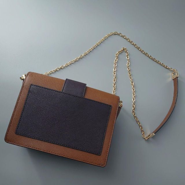 極美品 マイケルコース クロスボディ ブラウン スタッズ ゴールド