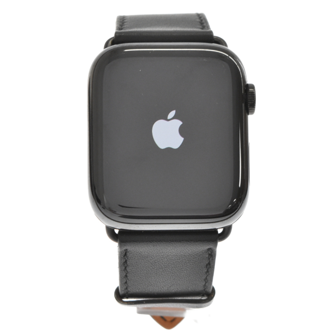 HERMES 繧ｨ繝ｫ繝｡繧ｹ Apple Watch Series5 44mm Space Black Stainless Steel Case  繧ｹ繝壹�ｼ繧ｹ繝悶Λ繝�繧ｯ 繧ｹ繝�繝ｳ繝ｬ繧ｹ 繧ｹ繝√�ｼ繝ｫ繧ｱ繝ｼ繧ｹ 繧｢繝�繝励Ν繧ｦ繧ｩ繝�繝� 繧ｷ繝ｪ繝ｼ繧ｺ5 閻墓凾險� 閻墓凾險�(繧｢繝翫Ο繧ｰ)