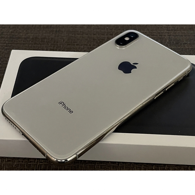 iPhone xs Silver 64GB SIMフリー訳アリ品 - スマートフォン本体