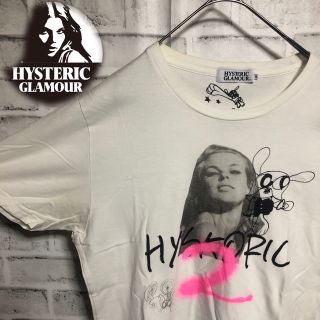 ヒステリックグラマー(HYSTERIC GLAMOUR)のHYSKORIC⭐️スコロクト×ヒステリックグラマーコラボTシャツ 白×ピンク(Tシャツ/カットソー(半袖/袖なし))