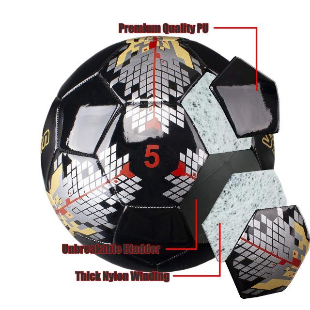 Senston サッカーボール 5号 サッカー 中学 一般 大学 高校用 練習球 検定球 フットサル