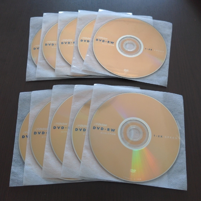 Victor DVD-RW 10枚セット【中古品】ビクター製の通販 by にょろこ｜ビクターならラクマ