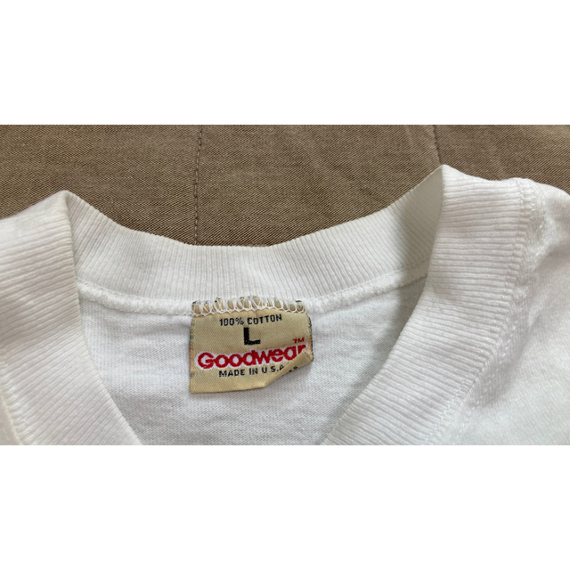 USA製 Goodwear グッドウェア ポケットTシャツ ホワイト L