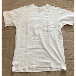 グッドウェアー(GOOD WEAR)のグッドウェア　ポケットTシャツ　2枚　サイズL 白　USA製　USED(Tシャツ/カットソー(半袖/袖なし))